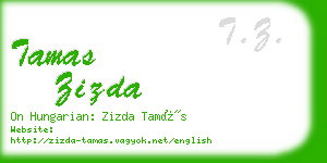 tamas zizda business card